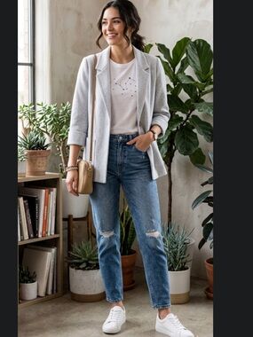 American Vintage Light Gray Blazer